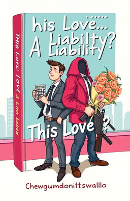 A quirky book cover design for the fictional book titled "This Love