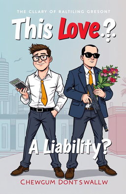 A quirky book cover design for the fictional book titled "This Love