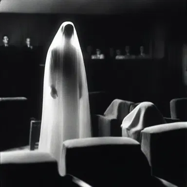 In the horror movie, the afterimage of the ghostly figure lingered in the minds of the audience long after the film ended.
