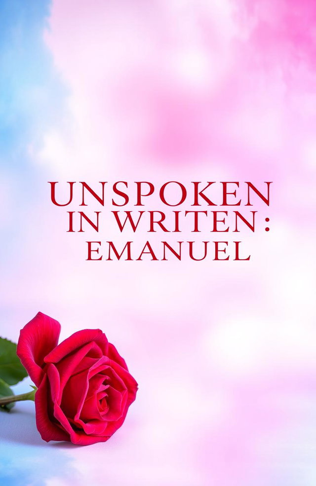 A vibrant and artistic background featuring soft pink and blue colors blending harmoniously