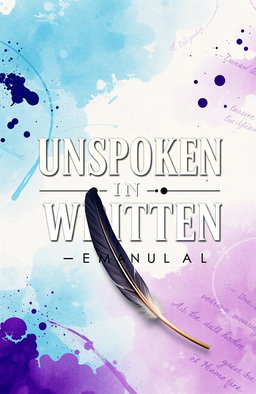 A visually striking cover page for a book titled "UNSPOKEN IN WRITTEN: EMANUAL"