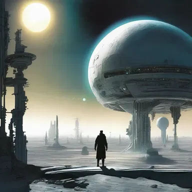In the science fiction novel, the protagonist awakens in a futuristic afterlife that challenges their beliefs about life and death.