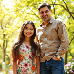 A warm and loving family portrait containing a girl named Sania with her mother and father