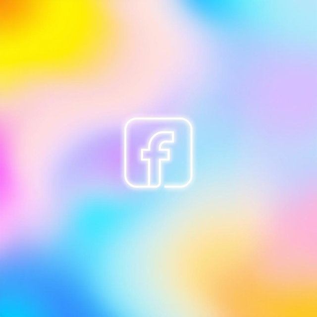 A vibrant and eye-catching Facebook page profile picture featuring a modern and stylish design