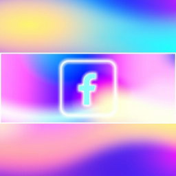 A vibrant and eye-catching Facebook page profile picture featuring a modern and stylish design