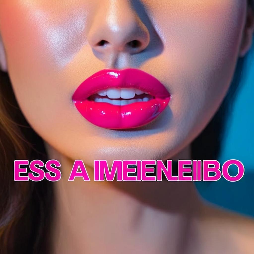 conserte essa imagem. Está com três lábios