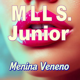 A close-up image of a pair of luscious lips, perfectly shaped and coated in glossy pink lipstick, emphasizing their allure