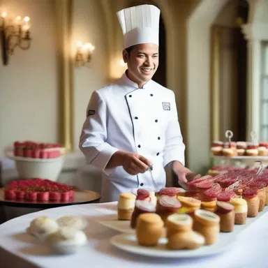 The chef's specialty was creating beautiful afters that were as elegant and stylish as the latest fashion trends.