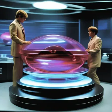 In the futuristic world of the science fiction movie, the afters were served in levitating holographic bowls.
