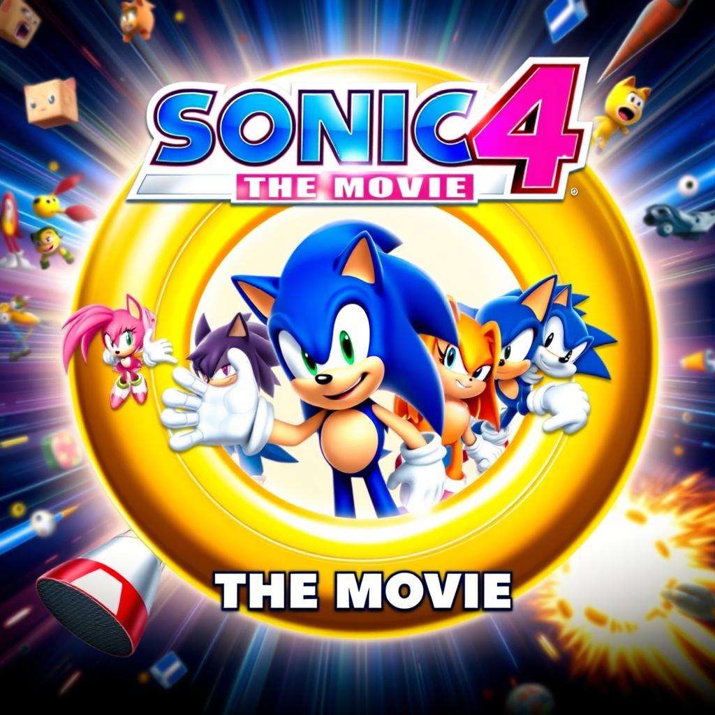 An eye-catching movie poster featuring a giant golden ring in the center