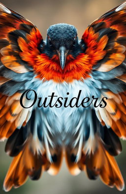 A beautifully detailed image of a robin's wings spread wide open, displaying vibrant colors and intricate feather patterns