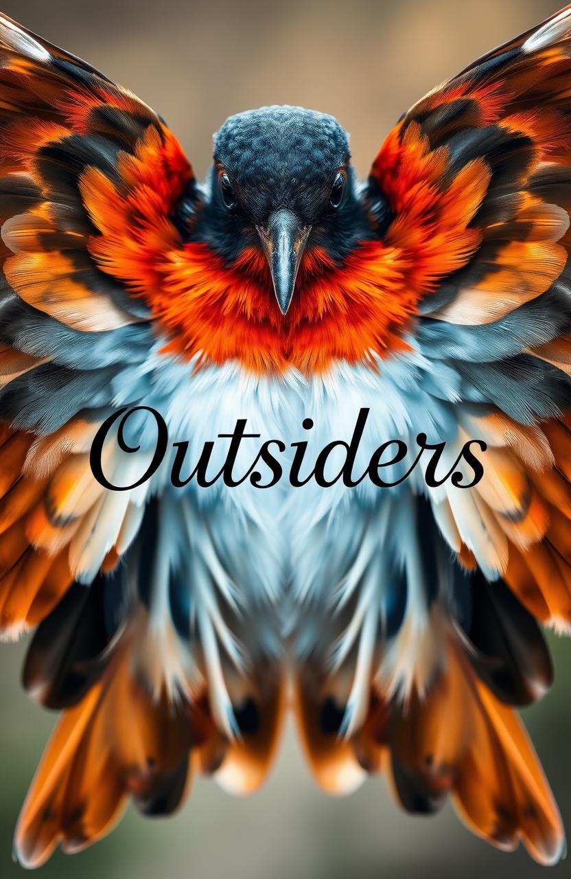 A beautifully detailed image of a robin's wings spread wide open, displaying vibrant colors and intricate feather patterns