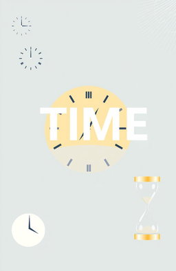 A minimalist and modern image representing self-help focused on better time management and organization in daily life