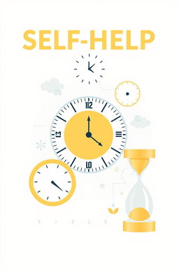 A minimalist and modern image representing self-help focused on better time management and organization in daily life