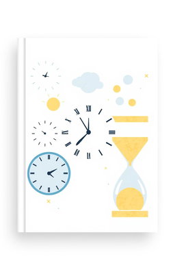 A minimalist and modern image representing self-help focused on better time management and organization in daily life