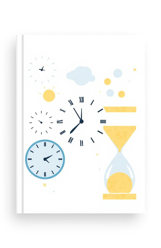 A minimalist and modern image representing self-help focused on better time management and organization in daily life