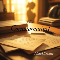 A beautifully styled book cover featuring a desk bathed in warm, golden light