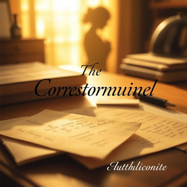 A beautifully styled book cover featuring a desk bathed in warm, golden light