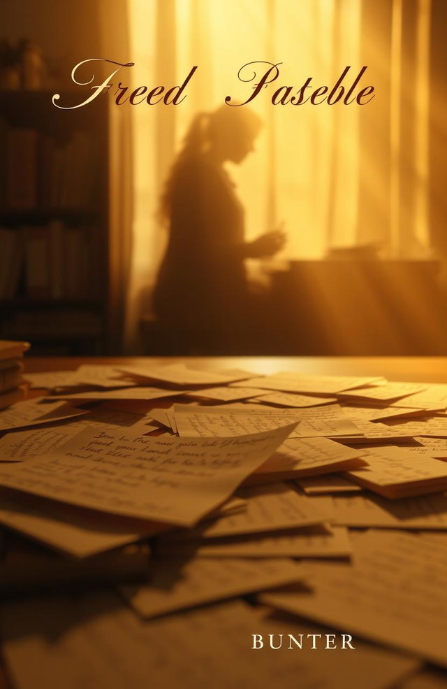 A beautifully composed book cover featuring a desk flooded with soft golden light, creating a warm and inviting atmosphere