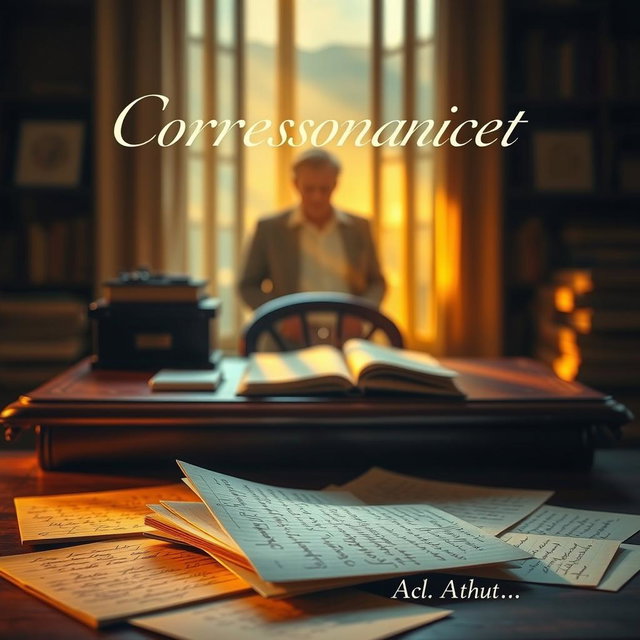 A beautifully designed book cover featuring a desk bathed in warm, golden light