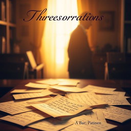 A beautifully designed book cover featuring a desk bathed in warm, golden light