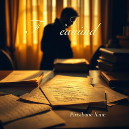 A beautifully designed book cover featuring a desk bathed in warm golden light