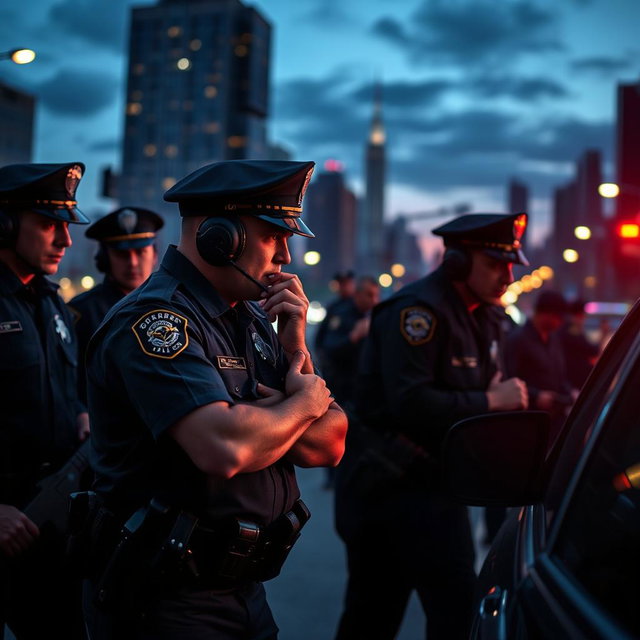 United in Action: Diverse Police Officers at Work