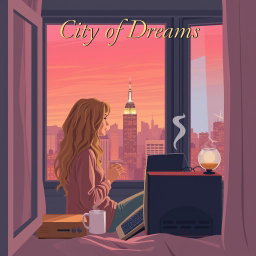 An HD quality book cover design in vector art style for 'City of Dreams'