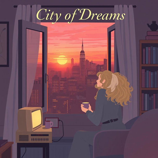 An HD quality book cover design in vector art style for 'City of Dreams'