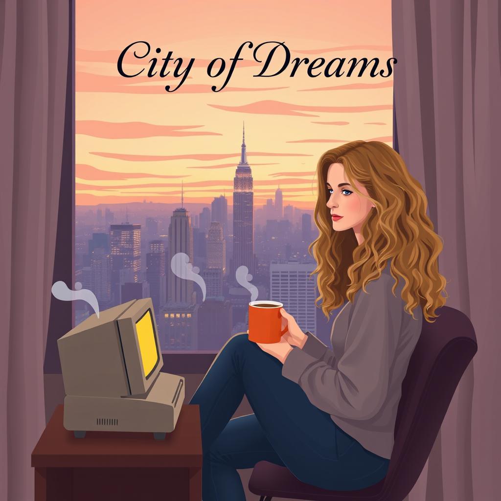 An HD quality book cover design in vector art style for 'City of Dreams'