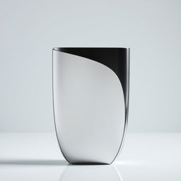 A visually pleasing object with thinner sides, made of sleek, shiny metal
