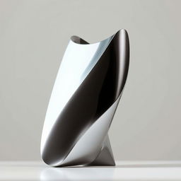 A visually pleasing object with thinner sides, made of sleek, shiny metal
