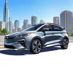 A detailed illustration of a DA64V vehicle in a sleek gray color, showcasing its aerodynamic design and modern features