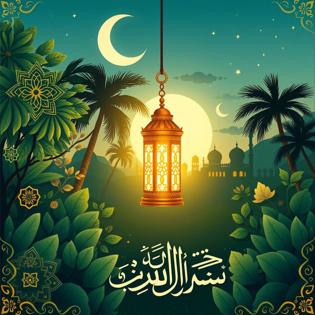 A beautifully designed A5 book cover illustrating the Islamic way of life