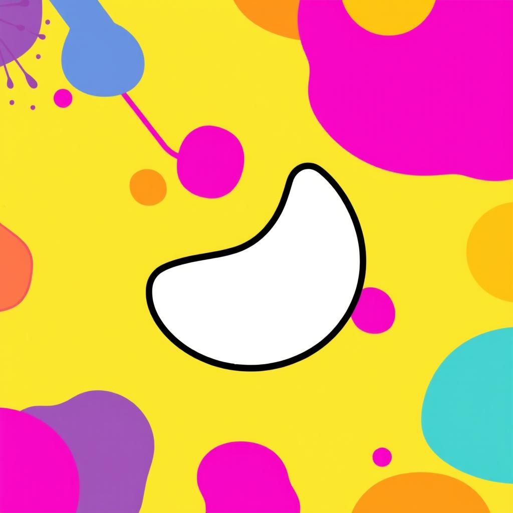 Transform the white outline of the object into a sleek black outline, enhancing contrast and visual depth