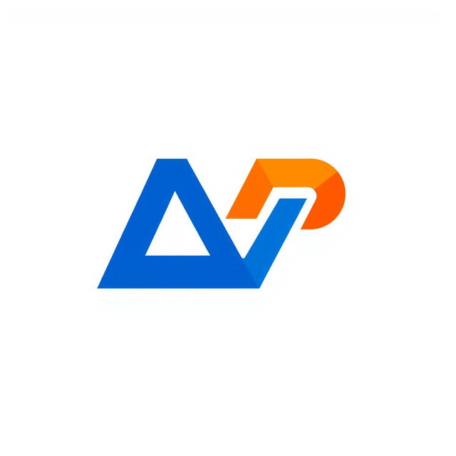 A modern logo design featuring a sleek and stylized combination of the letters 'A' and 'B'