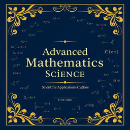 A scholarly cover design for a higher mathematics textbook titled 'Advanced Mathematics Science'