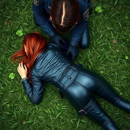 A highly detailed digital artwork in realism style, showcasing a scene from a police operation
