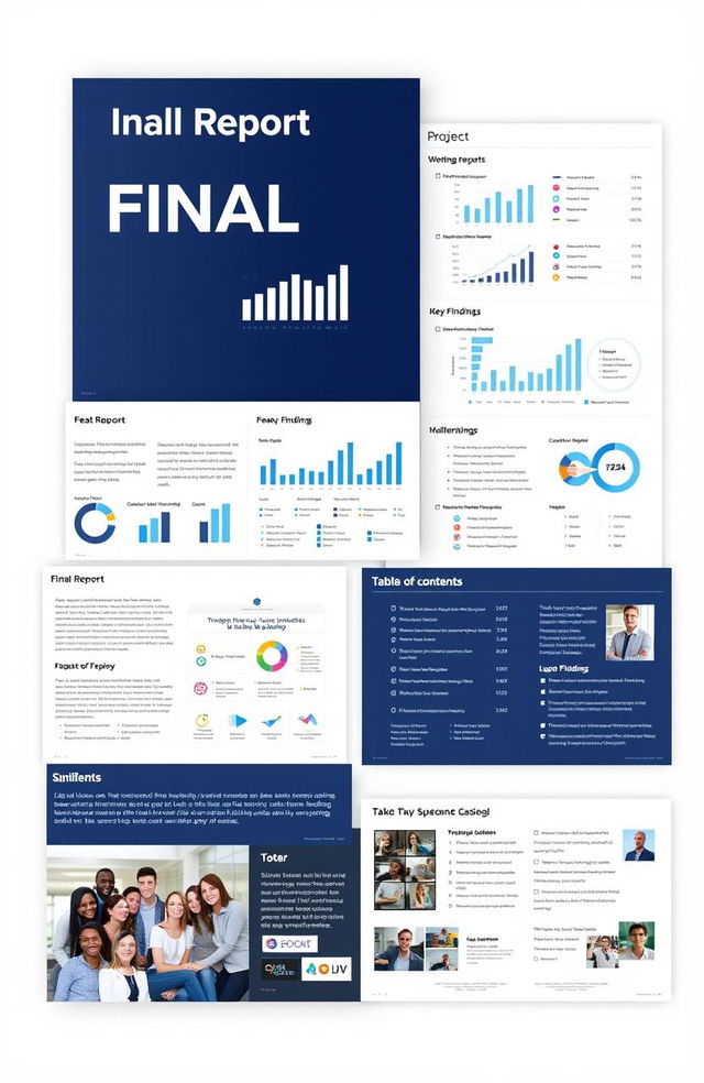 A detailed final report showcasing various project outcomes and analysis