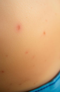 A close-up view of healed scars on human skin, depicting various textures and shades of the skin