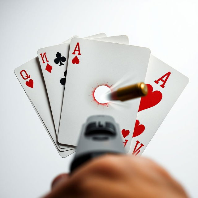 A close-up of five playing cards: the five of hearts, the four of clovers, the ace of diamonds, the six of spades, and the ten of hearts