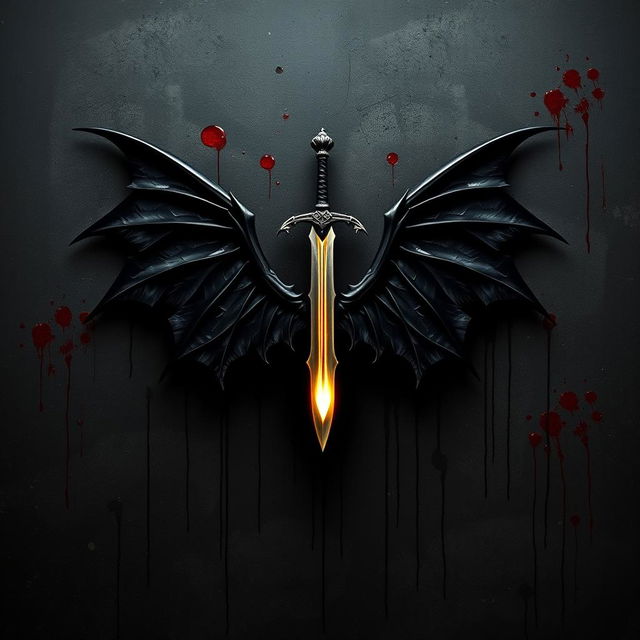 A book cover featuring a dramatic black background resembling an eerie wall, splattered with both fresh and faded blood, creating a haunting atmosphere