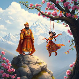 A beautifully illustrated Tibetan tale inspired by Vikram Betal, set against the backdrop of the majestic Himalayas