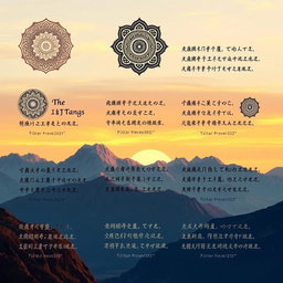 A beautifully illustrated collection of Tibetan proverbs presented as artistic calligraphy