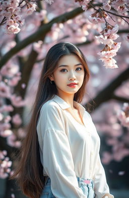 A serene and captivating scene inspired by the K-drama 'True Beauty'