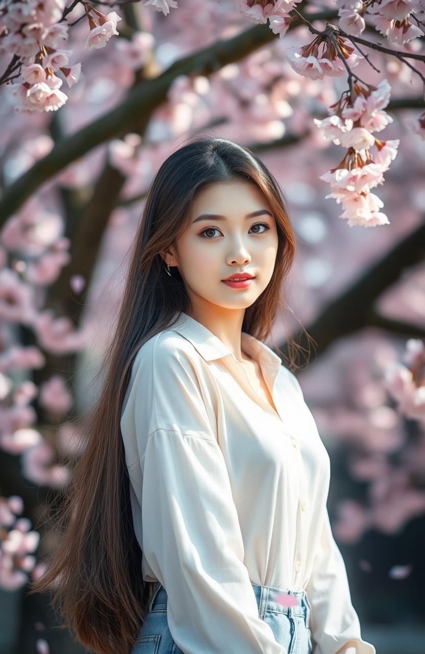 A serene and captivating scene inspired by the K-drama 'True Beauty'