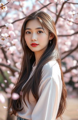 A serene and captivating scene inspired by the K-drama 'True Beauty'