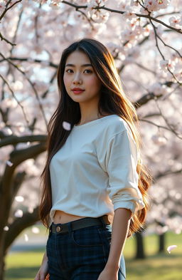 A serene and captivating scene inspired by the K-drama 'True Beauty'