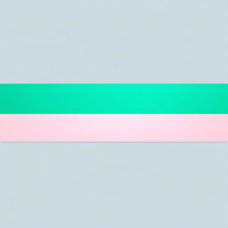 A minimalist abstract artwork featuring two horizontal color bands, one in a rich emerald green and the other in a soft pastel pink