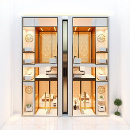 A single floor architectural plan for a residential tower building on a 1500 square meter plot